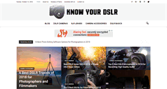 Desktop Screenshot of knowyourdslr.com